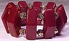 BB354 merlot bakelite stretch bracelet